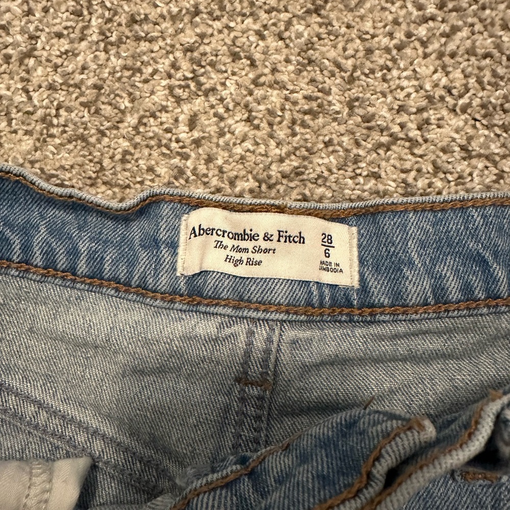 A&F Denim Blue Shorts - Picture 2 of 3